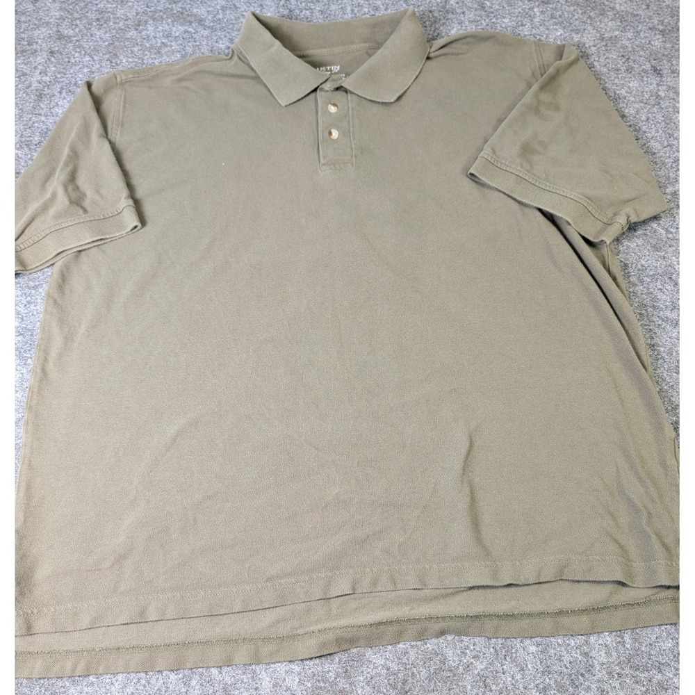 Austin Clothing Co Superior Performance Polo Shirt Men's XL Loden Green Cotton